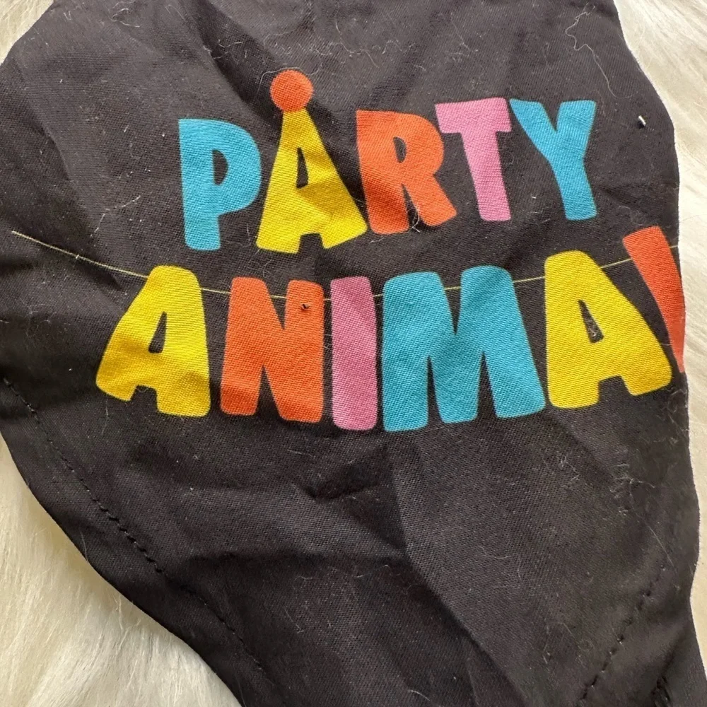 🩷5/$10 Party Animal Black Bandana